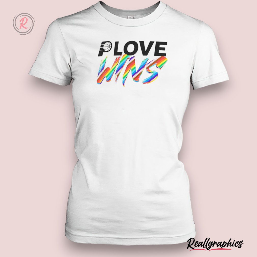 indiana pacers love wins rainbow pride shirt