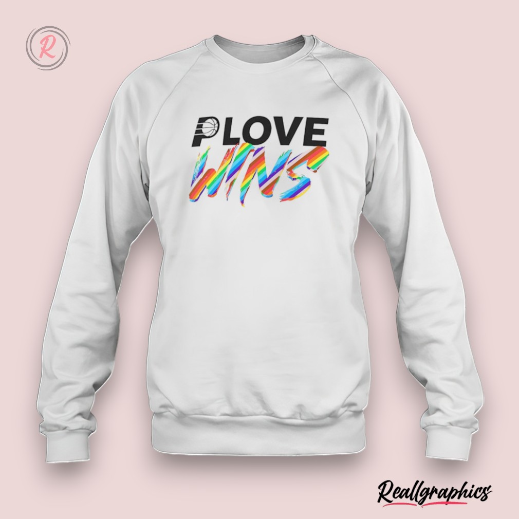 indiana pacers love wins rainbow pride shirt