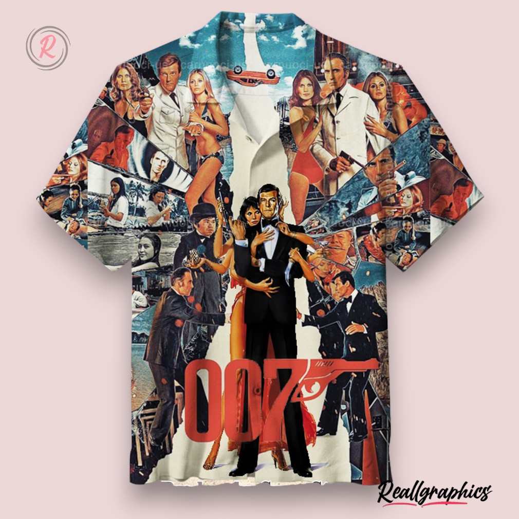 james bond backyard bbq hawaiian shirt