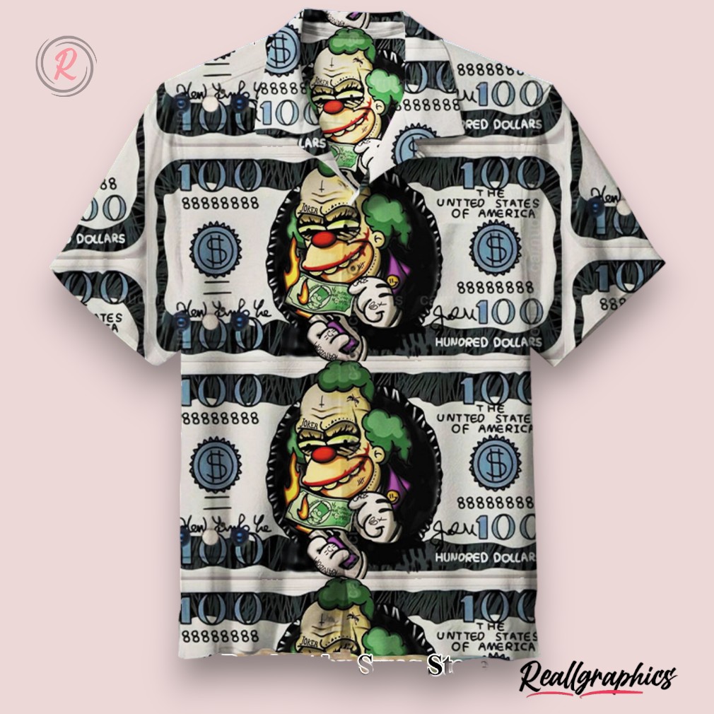 joker layered look hawaiian shirt