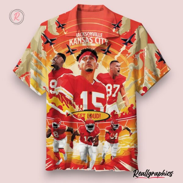 kansas city chiefs retro hawaiian shirt