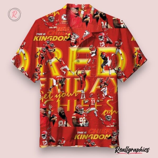 kansas city chiefs tie dye hawaiian shirt