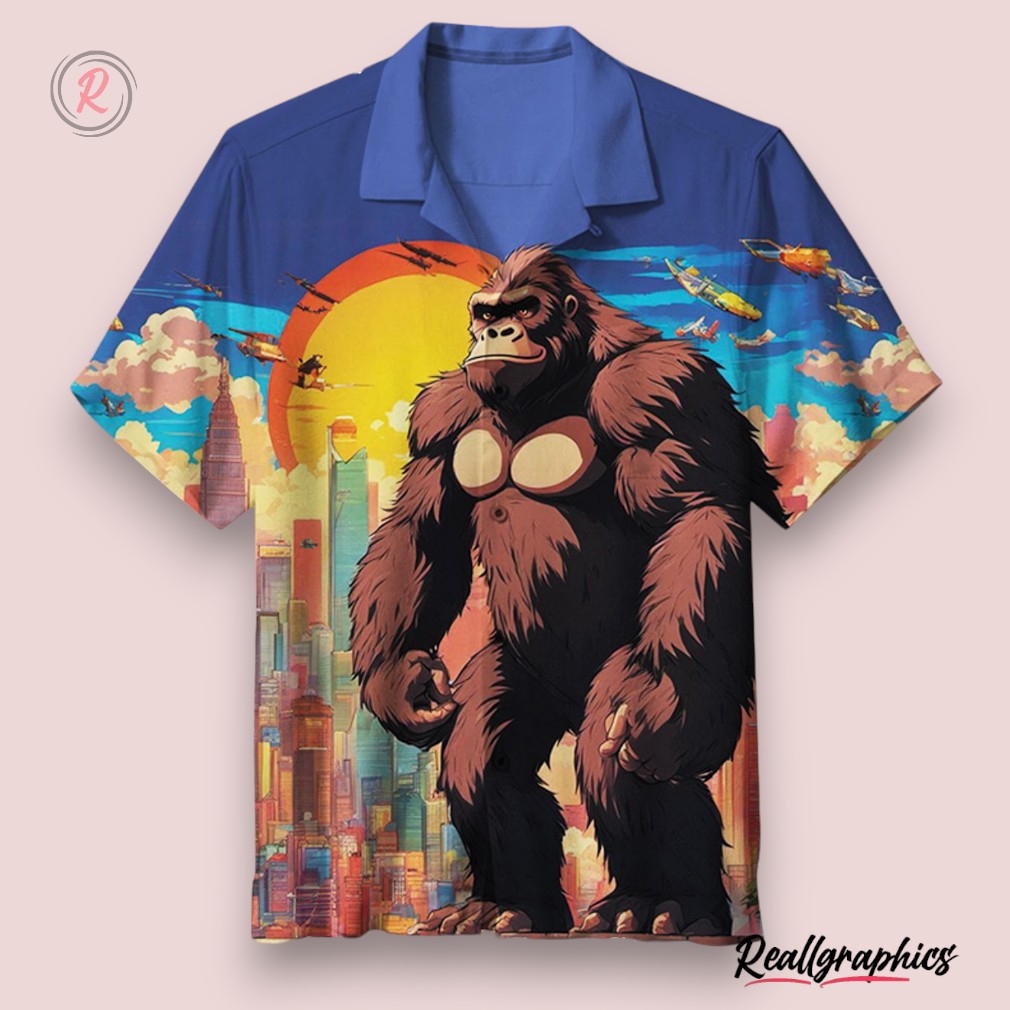 king kong durable hawaiian shirt