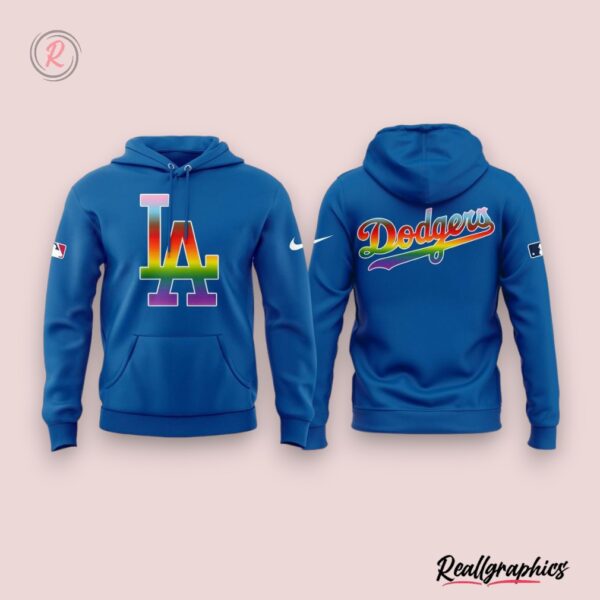 los angeles dodgers happy pride month hoodie