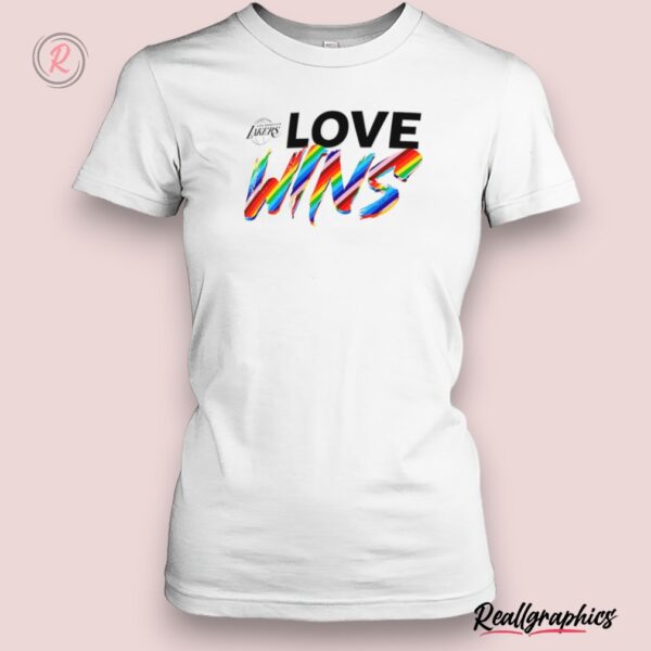 los angeles lakers love wins rainbow pride shirt