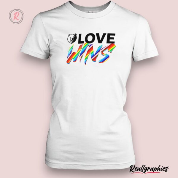 memphis grizzlies love wins rainbow pride shirt