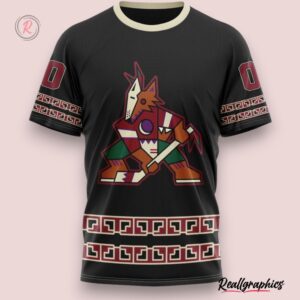 nhl arizona coyotes special blackout design hoodie