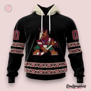 nhl arizona coyotes special blackout design hoodie