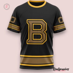 nhl boston bruins special blackout design hoodie