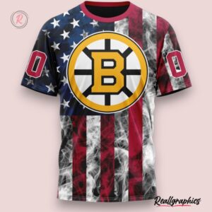 nhl boston bruins special design for independence day the fourth of july hoodie