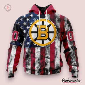 nhl boston bruins special design for independence day the fourth of july hoodie