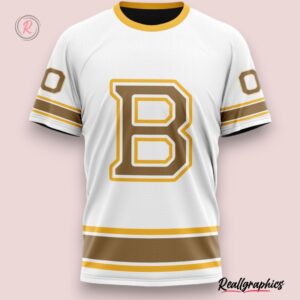 nhl boston bruins special whiteout design hoodie