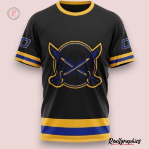 nhl buffalo sabres special blackout design hoodie