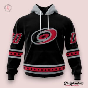 nhl carolina hurricanes special blackout design hoodie