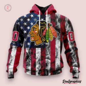 nhl chicago blackhawks special design for independence day the fourth of july hoodie