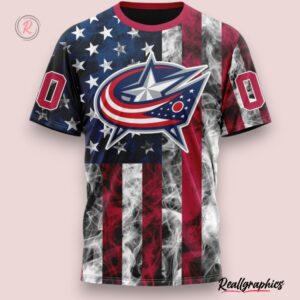 nhl columbus blue jackets special design for independence day the fourth of july hoodie