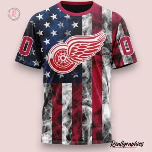 nhl detroit red wings special design for independence day the fourth of july hoodie