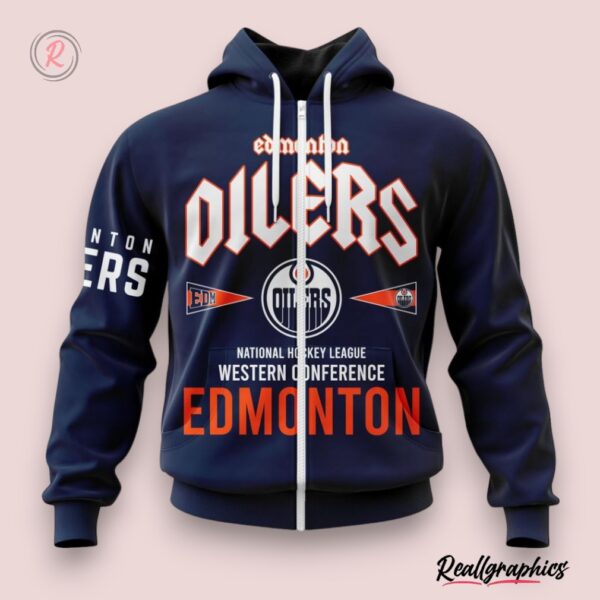 nhl edmonton oilers 2024 western conference city tour hoodie