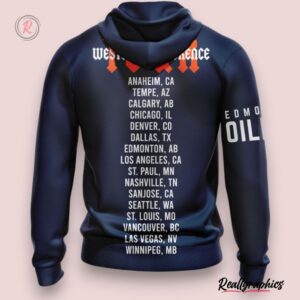 nhl edmonton oilers 2024 western conference city tour hoodie