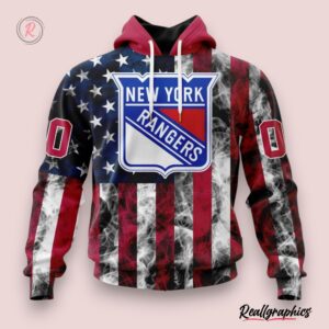 nhl new york rangers special design for independence day the fourth of july hoodie