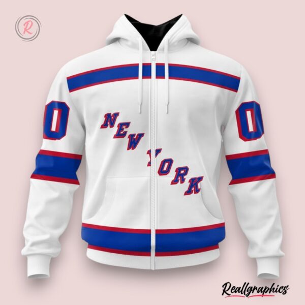 nhl new york rangers special whiteout design hoodie