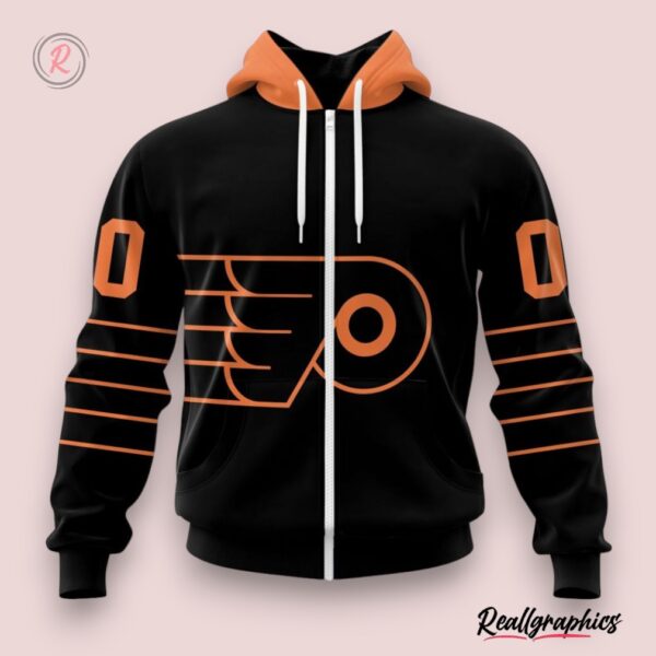 nhl philadelphia flyers special blackout design hoodie