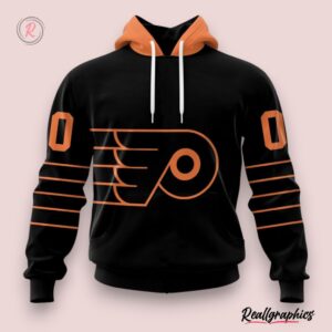 nhl philadelphia flyers special blackout design hoodie