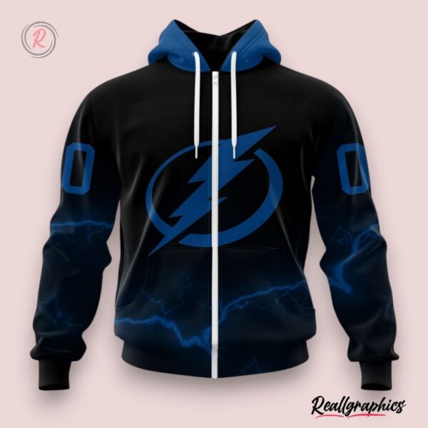 nhl tampa bay lightning special blackout design hoodie