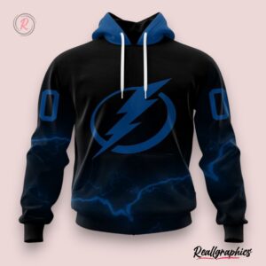 nhl tampa bay lightning special blackout design hoodie