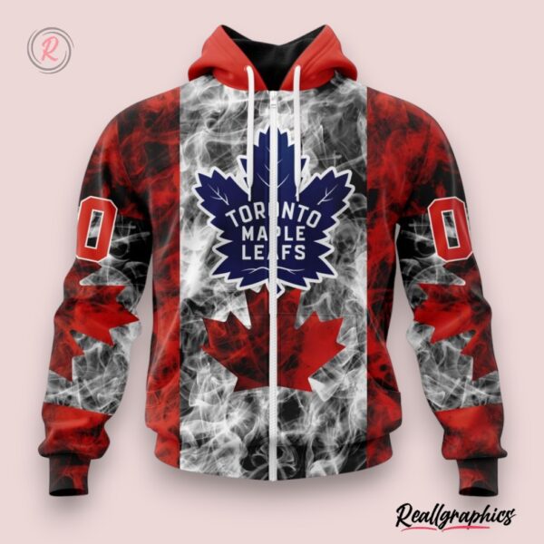 nhl toronto maple leafs special design for canada day hoodie