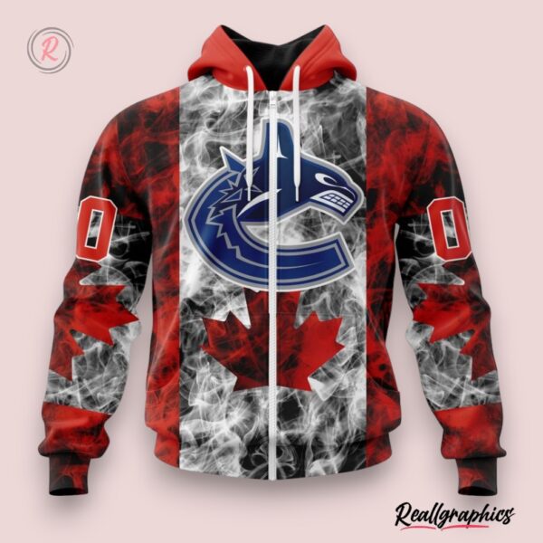 nhl vancouver canucks special design for canada day hoodie