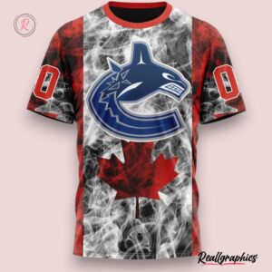 nhl vancouver canucks special design for canada day hoodie