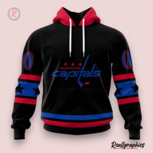 nhl washington capitals special blackout design hoodie