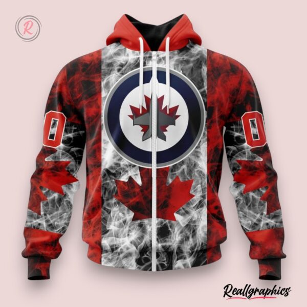 nhl winnipeg jets special design for canada day hoodie