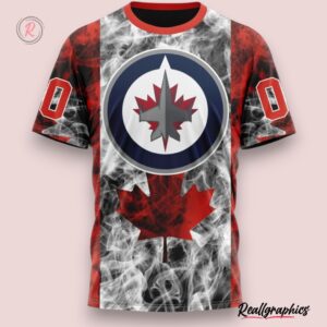 nhl winnipeg jets special design for canada day hoodie