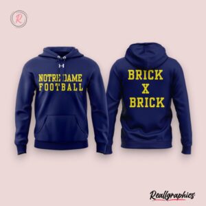 notre dame fighting irish brick x brick hoodie