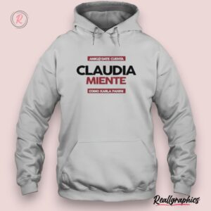 playera claudia sheinbaum miente como karla panini shirt