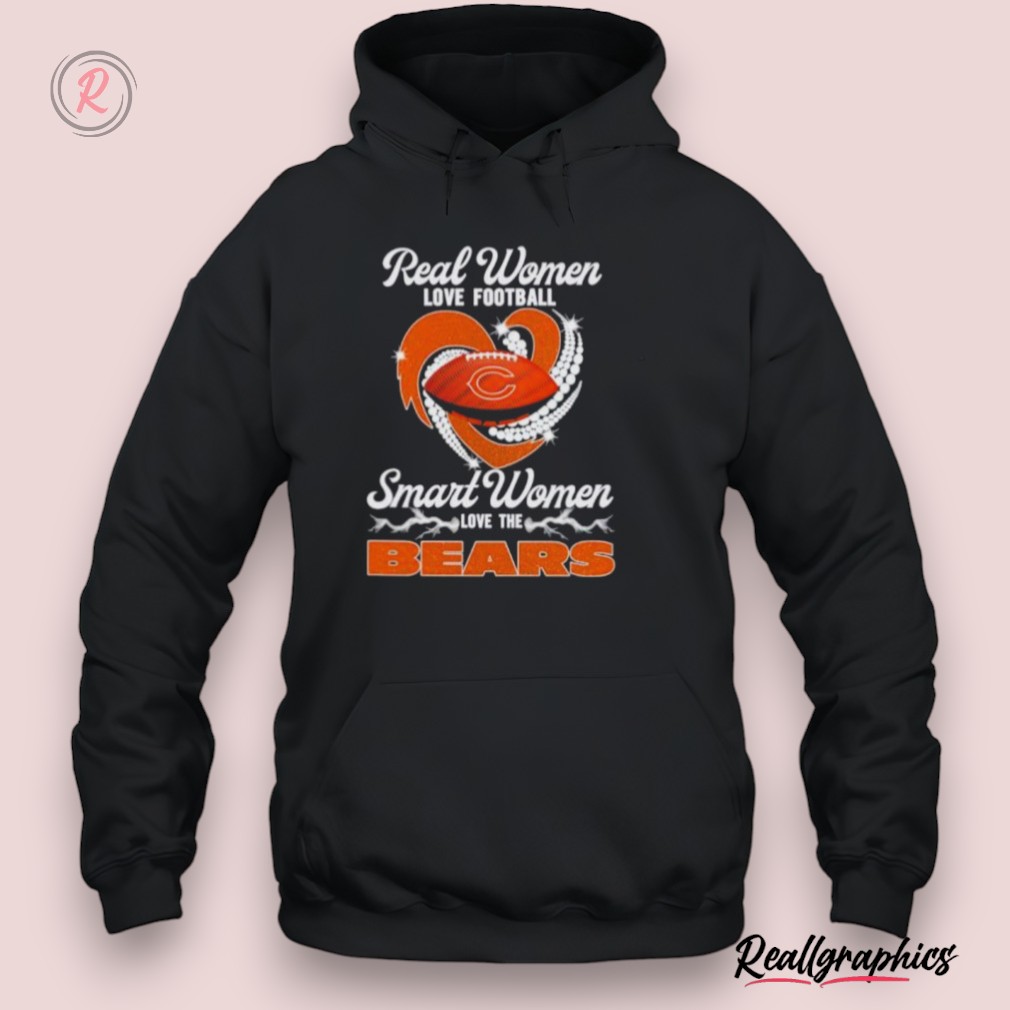 real women love football smart women love the chicago bears diamonds 2024 shirt