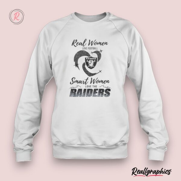 real women love football smart women love the las vegas raiders 2024 – perfect gift for fans shirt