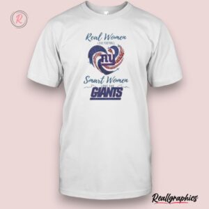 real women love football smart women love the new york giants 2024 – perfect gift for fans shirt