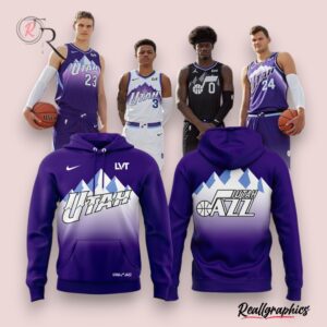 utah jazz new hoodie purple