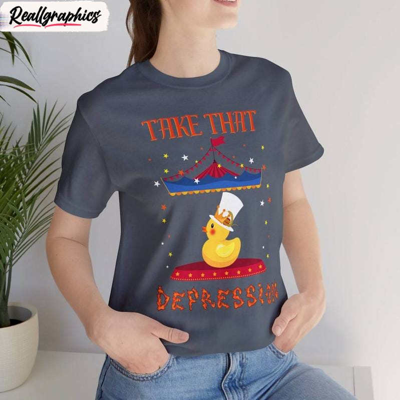 vintage take that depression shirt, lucifer hazbin hotel inspired crewneck long sleeve