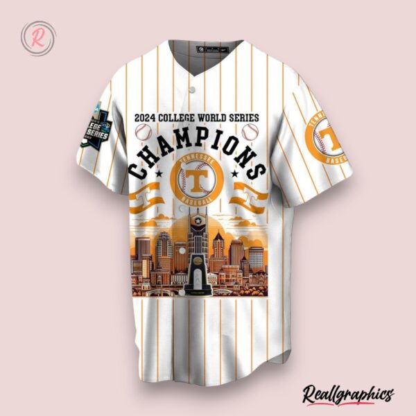 2024 college world series champions tennessee volunteers baseball jersey white, tennessee volunteers gear