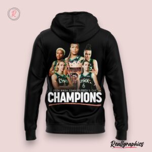 2024 commissioner's cup champions minnesota lynx hoodie black