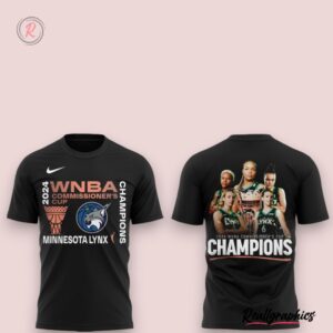 2024 commissioner's cup champions minnesota lynx hoodie black