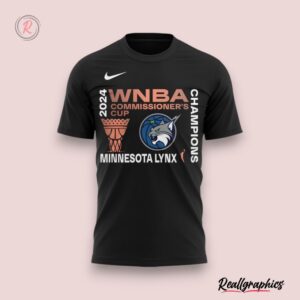 2024 commissioner's cup champions minnesota lynx hoodie black