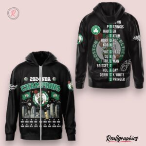 2024 nba champions boston celtics different here hoodie black, celtics unique gifts