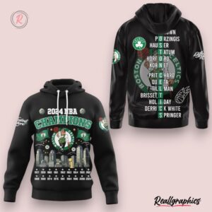 2024 nba champions boston celtics different here hoodie black, celtics unique gifts