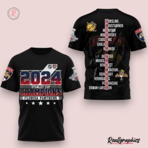 2024 stanley cup champions florida panthers hoodie black, florida panthers gifts for fans