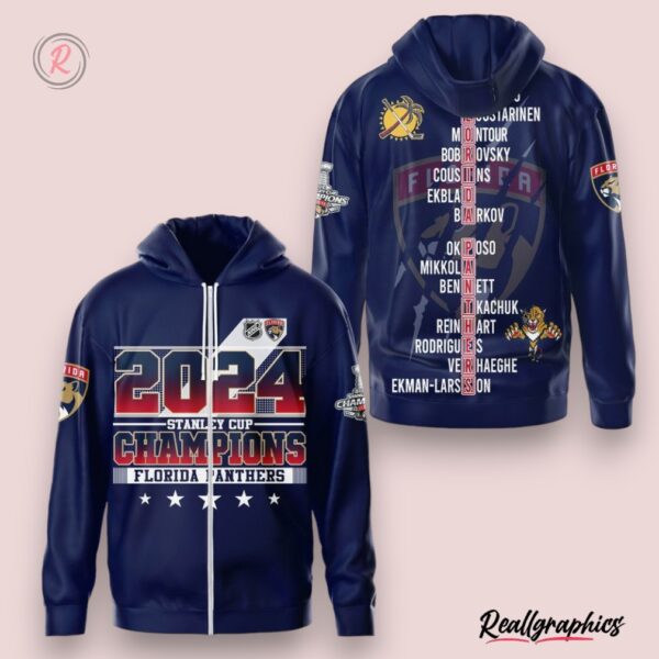 2024 stanley cup champions florida panthers hoodie blue, florida panthers gear